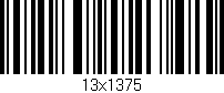 Código de barras (EAN, GTIN, SKU, ISBN): '13x1375'