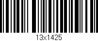 Código de barras (EAN, GTIN, SKU, ISBN): '13x1425'
