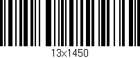 Código de barras (EAN, GTIN, SKU, ISBN): '13x1450'