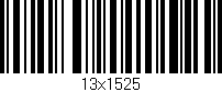 Código de barras (EAN, GTIN, SKU, ISBN): '13x1525'