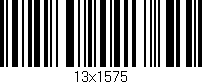 Código de barras (EAN, GTIN, SKU, ISBN): '13x1575'