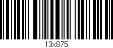 Código de barras (EAN, GTIN, SKU, ISBN): '13x875'