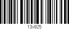 Código de barras (EAN, GTIN, SKU, ISBN): '13x925'