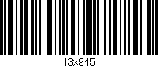 Código de barras (EAN, GTIN, SKU, ISBN): '13x945'