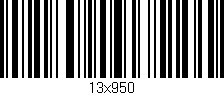 Código de barras (EAN, GTIN, SKU, ISBN): '13x950'