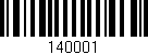 Código de barras (EAN, GTIN, SKU, ISBN): '140001'
