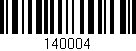 Código de barras (EAN, GTIN, SKU, ISBN): '140004'