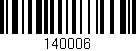 Código de barras (EAN, GTIN, SKU, ISBN): '140006'