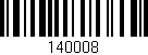 Código de barras (EAN, GTIN, SKU, ISBN): '140008'