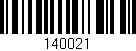 Código de barras (EAN, GTIN, SKU, ISBN): '140021'