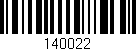 Código de barras (EAN, GTIN, SKU, ISBN): '140022'