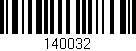 Código de barras (EAN, GTIN, SKU, ISBN): '140032'