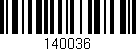 Código de barras (EAN, GTIN, SKU, ISBN): '140036'