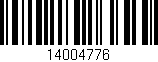 Código de barras (EAN, GTIN, SKU, ISBN): '14004776'