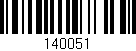 Código de barras (EAN, GTIN, SKU, ISBN): '140051'