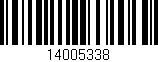 Código de barras (EAN, GTIN, SKU, ISBN): '14005338'