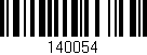 Código de barras (EAN, GTIN, SKU, ISBN): '140054'