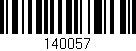 Código de barras (EAN, GTIN, SKU, ISBN): '140057'