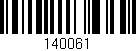 Código de barras (EAN, GTIN, SKU, ISBN): '140061'