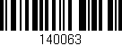 Código de barras (EAN, GTIN, SKU, ISBN): '140063'