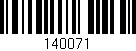 Código de barras (EAN, GTIN, SKU, ISBN): '140071'
