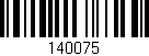 Código de barras (EAN, GTIN, SKU, ISBN): '140075'