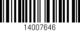 Código de barras (EAN, GTIN, SKU, ISBN): '14007646'
