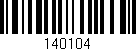 Código de barras (EAN, GTIN, SKU, ISBN): '140104'