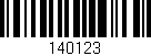 Código de barras (EAN, GTIN, SKU, ISBN): '140123'