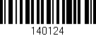 Código de barras (EAN, GTIN, SKU, ISBN): '140124'