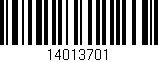 Código de barras (EAN, GTIN, SKU, ISBN): '14013701'
