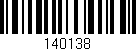 Código de barras (EAN, GTIN, SKU, ISBN): '140138'