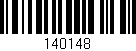Código de barras (EAN, GTIN, SKU, ISBN): '140148'