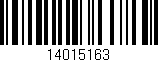 Código de barras (EAN, GTIN, SKU, ISBN): '14015163'
