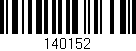 Código de barras (EAN, GTIN, SKU, ISBN): '140152'