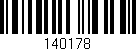 Código de barras (EAN, GTIN, SKU, ISBN): '140178'