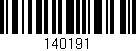 Código de barras (EAN, GTIN, SKU, ISBN): '140191'