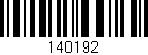 Código de barras (EAN, GTIN, SKU, ISBN): '140192'