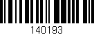 Código de barras (EAN, GTIN, SKU, ISBN): '140193'