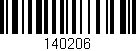 Código de barras (EAN, GTIN, SKU, ISBN): '140206'