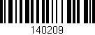 Código de barras (EAN, GTIN, SKU, ISBN): '140209'