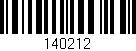 Código de barras (EAN, GTIN, SKU, ISBN): '140212'