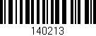 Código de barras (EAN, GTIN, SKU, ISBN): '140213'