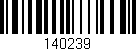 Código de barras (EAN, GTIN, SKU, ISBN): '140239'