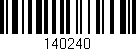 Código de barras (EAN, GTIN, SKU, ISBN): '140240'