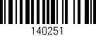 Código de barras (EAN, GTIN, SKU, ISBN): '140251'