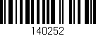 Código de barras (EAN, GTIN, SKU, ISBN): '140252'