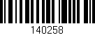 Código de barras (EAN, GTIN, SKU, ISBN): '140258'
