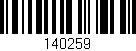 Código de barras (EAN, GTIN, SKU, ISBN): '140259'
