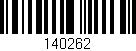 Código de barras (EAN, GTIN, SKU, ISBN): '140262'